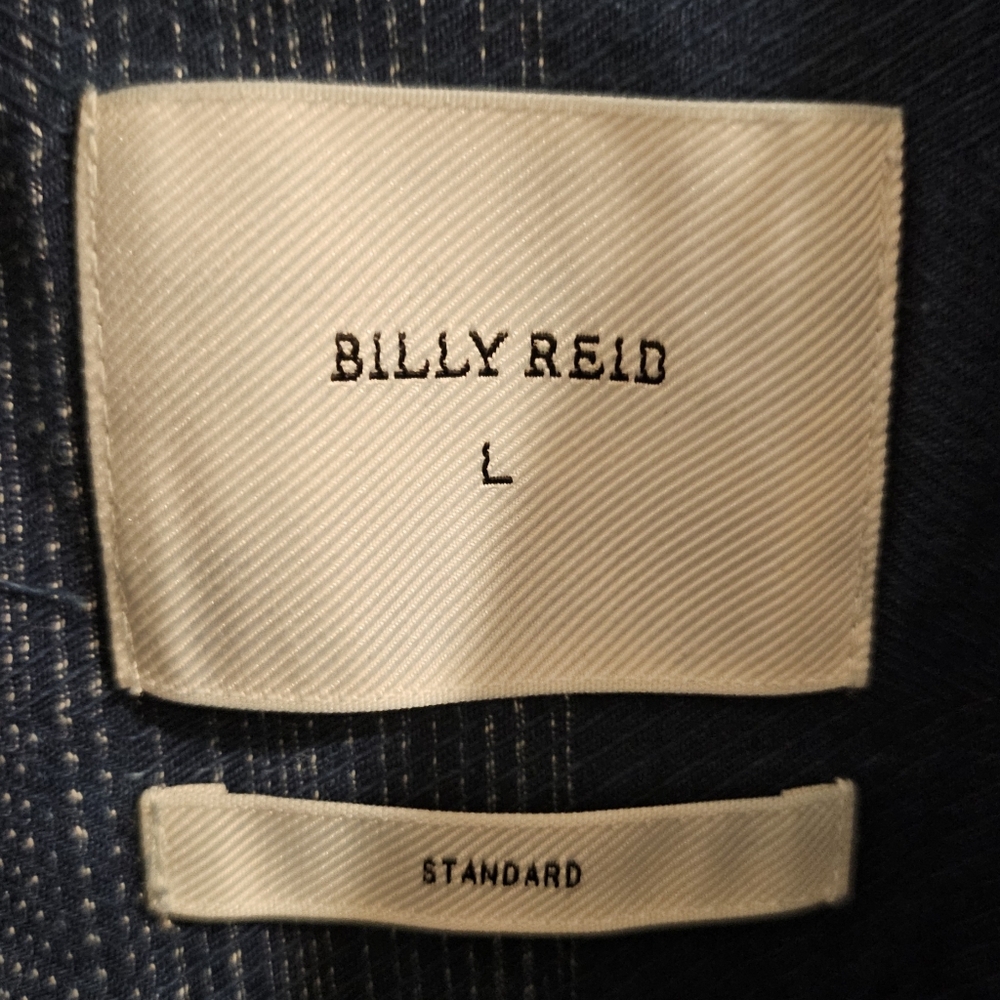 Billy Reid Indigo Gradient Tuscumbia Button Down … - image 3